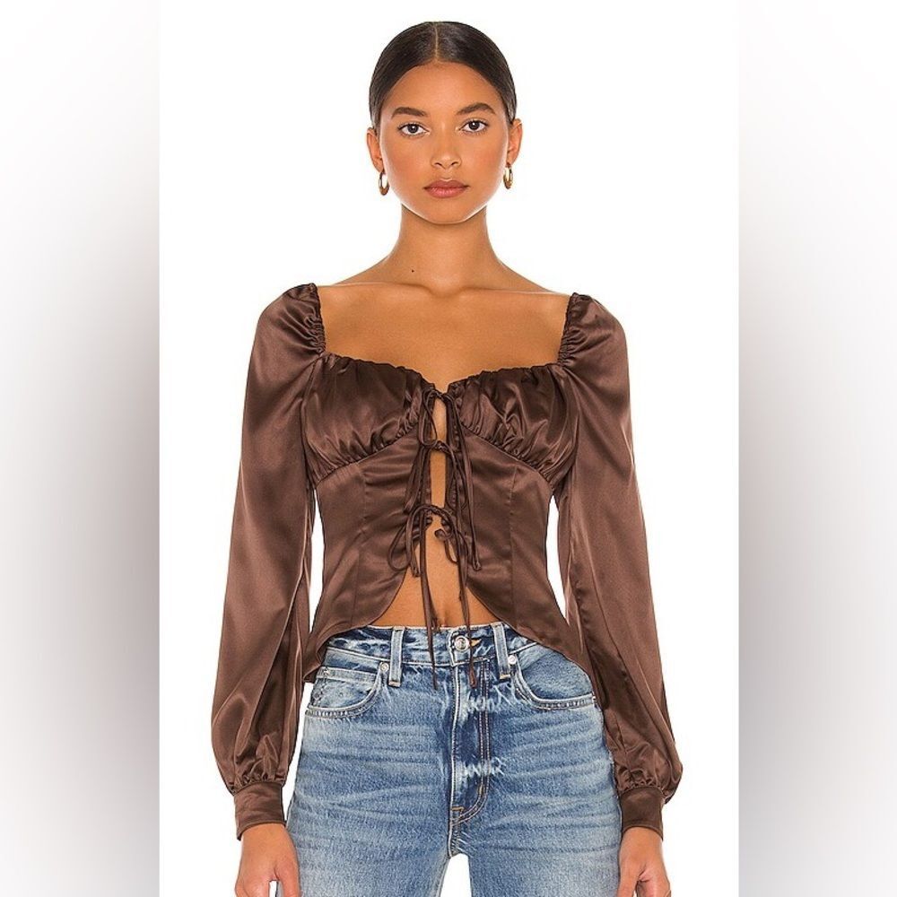 Majorelle Waldorf Top in Chocolate Brown